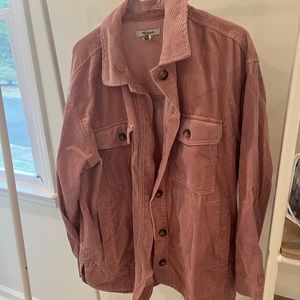 Madewell - Shacket - Dusty Rose Corduroy